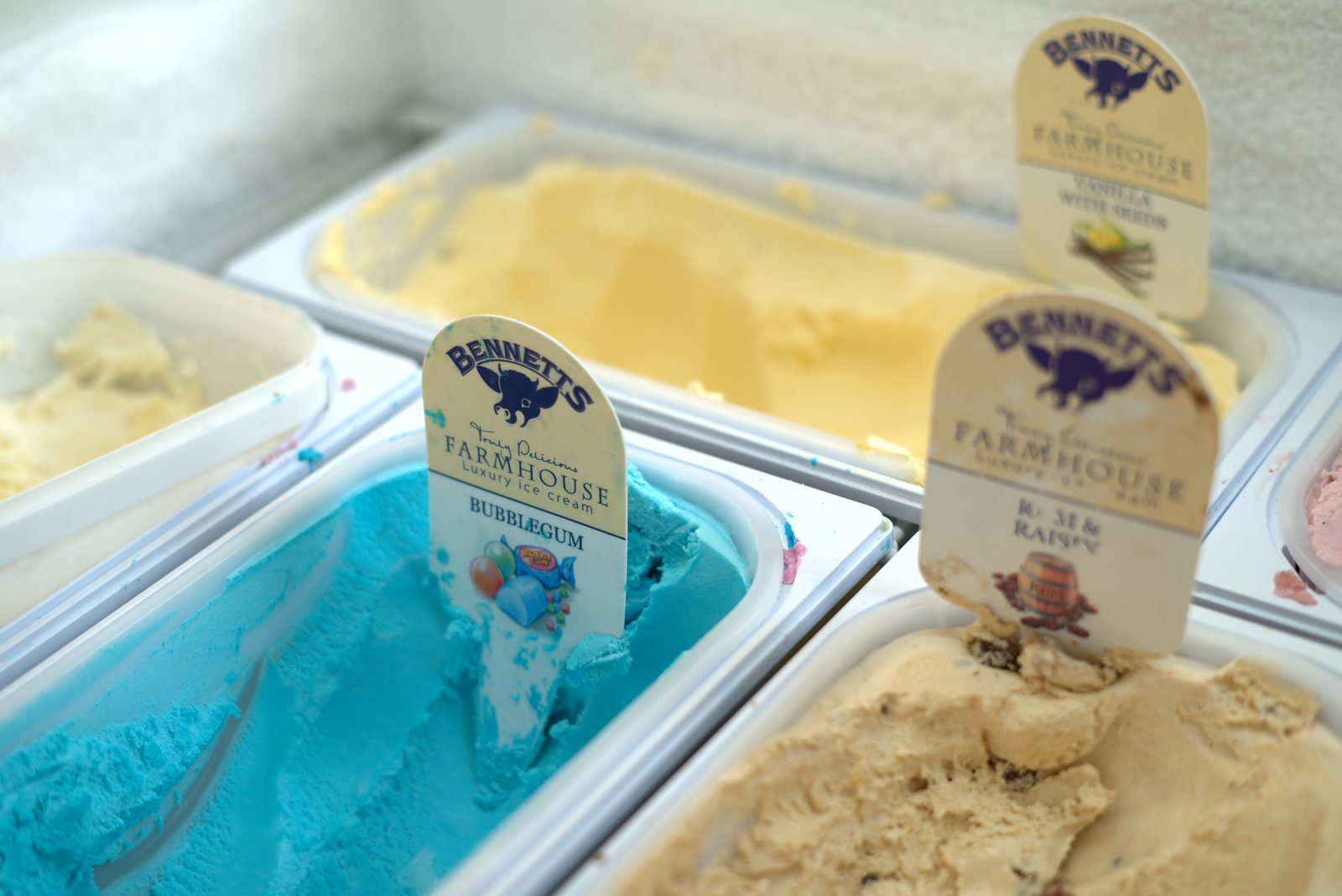Bennetts bubblegum ice cream tub
